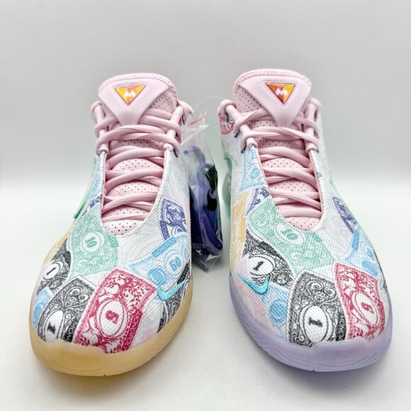 Nike Monopoly LeBron XXII 22 QS Currency Athletic Shoes Mens 10 White Pink NIB main image 5